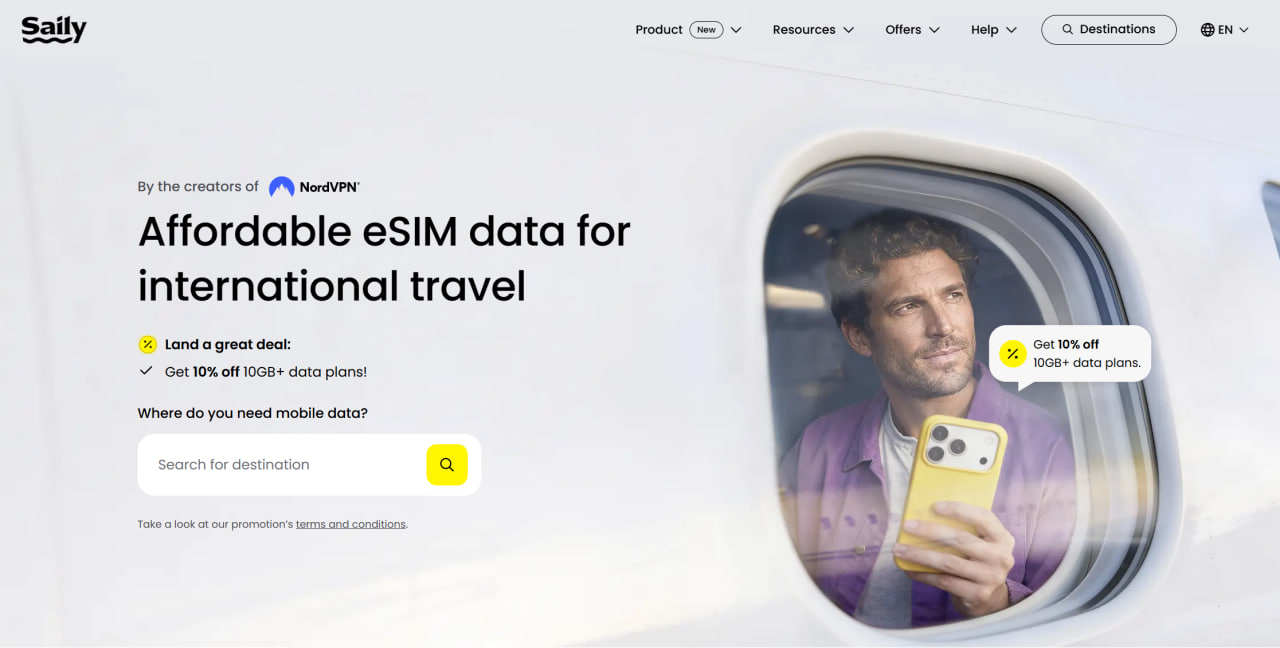 Saily Travel eSIM with Security